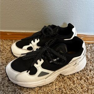 Adidas Black and White Falcons